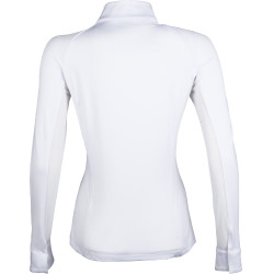 Wedstrijdpolo HKM Hunter lange mouwen Wit / taupe