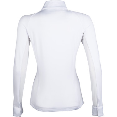 Wedstrijdpolo HKM Hunter lange mouwen Wit / taupe