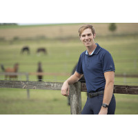 Polo voor heren Classico HKM Donkerblauw