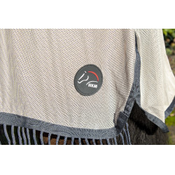 Vliegendeken Fringes Stylec.afneembaar HKM Zilver / grijs