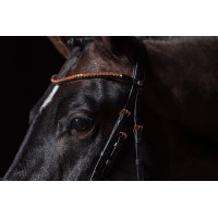 Hoofdstel Rosegold Glamour Style HKM Zwart / roségoud