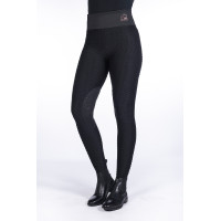 Legging Edinburgh Shape siliconen kniestukken HKM Zwart Legging Edinburgh Shape siliconen kniestukken HKM Zwart
