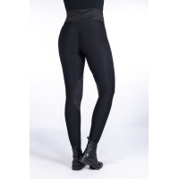 Legging Edinburgh Shape siliconen kniestukken HKM Zwart Legging Edinburgh Shape siliconen kniestukken HKM Zwart