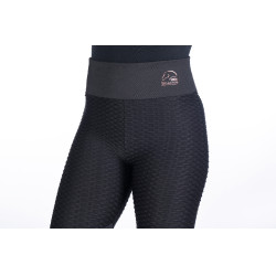 Legging Edinburgh Shape siliconen kniestukken HKM Zwart Legging Edinburgh Shape siliconen kniestukken HKM Zwart