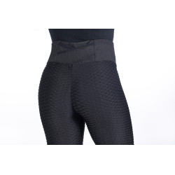 Legging Edinburgh Shape siliconen kniestukken HKM Zwart Legging Edinburgh Shape siliconen kniestukken HKM Zwart
