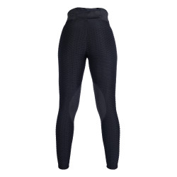 Legging Edinburgh Shape siliconen kniestukken HKM Zwart Legging Edinburgh Shape siliconen kniestukken HKM Zwart