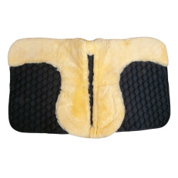 Echte schapenvacht tapijt HKM Zwart / natuur Echte schapenvacht tapijt HKM Zwart / natuur