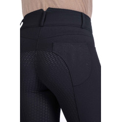Savona Style broek met volledige siliconen grip HKM Zwart