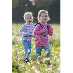 Functioneel T-shirt Hearts Kids HKM Wit / felroze Motieven