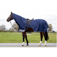 Deken met afneembare hals HKM Donkerblauw Deken met afneembare hals HKM Donkerblauw