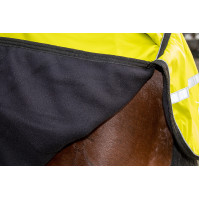 Fleece-uitrijdeken Reflective fleecevoering HKM Fluogeel Fleece-uitrijdeken Reflective fleecevoering HKM Fluogeel