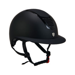 Ultralichte helm van stevig mat kunststof met brede vizier (3 vullingen) Eclipse Equestro