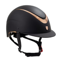 Unisex helm met glanzend frame Galaxy Equestro Zwart / glanzend roségoud