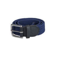 Ceinture élastique enfant avec motif croisé Equestro Marine