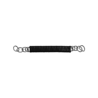 Leren gourmetketting Equestro Zwart