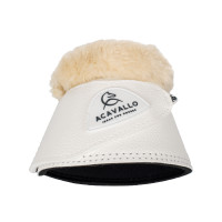 Klokken van ecologisch leer met synthetisch schapenwol en klittenbandsluiting Acavallo Wit Klokken van ecologisch leer met synthetisch schapenwol en klittenbandsluiting Acavallo Wit