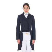 Wedstrijdtrainingsjas voor dames van technisch stof Equestro Marineblazer Marineblauw Wedstrijdtrainingsjas voor dames van technisch stof Equestro Marineblazer Marineblauw