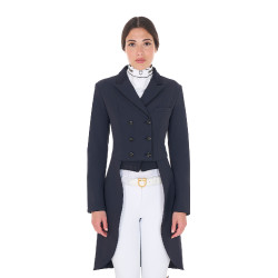 Wedstrijdtrainingsjas voor dames van technisch stof Equestro Marineblazer