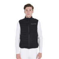 Herenbodywarmer van winddicht technisch materiaal Equestro Zwart