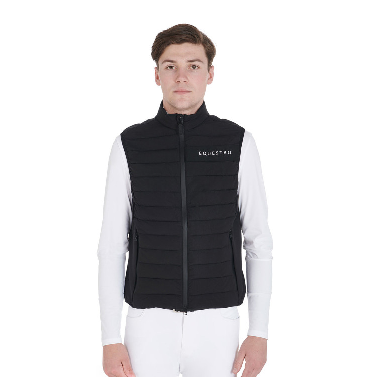 Herenbodywarmer van winddicht technisch materiaal Equestro Herenbodywarmer van winddicht technisch materiaal Equestro