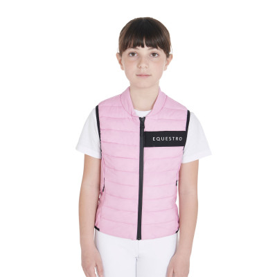 Gilet technique enfant Equestro Lilas