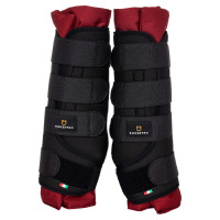 Rustbandages Equestro per 2 Zwart / bordeaux