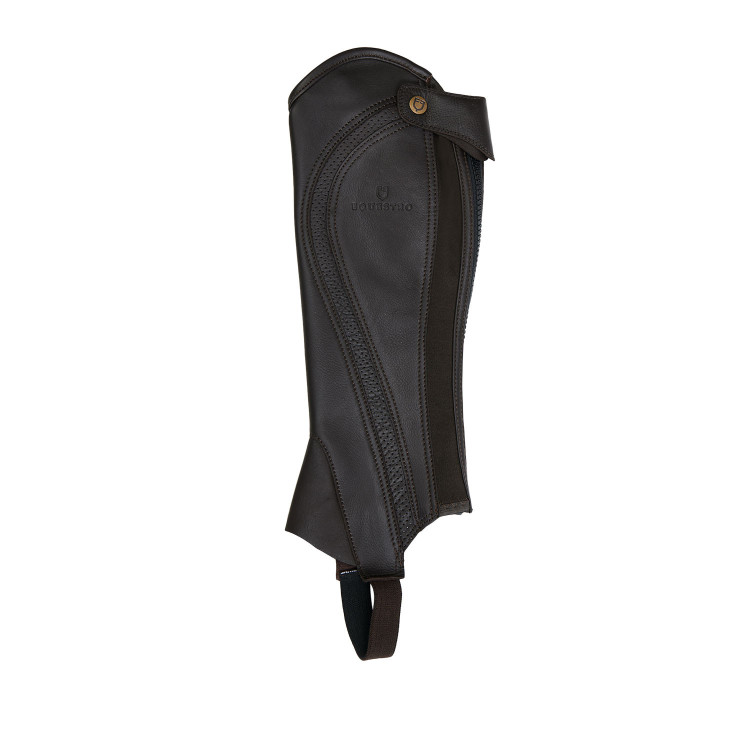 Uniseks mini-chaps van geperforeerd leer voor maximaal comfort Salisbury Equestro Uniseks mini-chaps van geperforeerd leer voor maximaal comfort Salisbury Equestro
