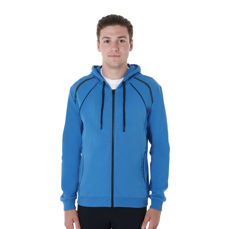 Katoenen hoodie met ritssluiting heren Equestro