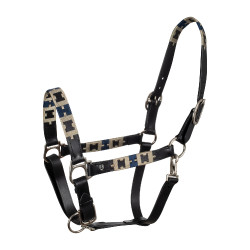 Lederen halster met geometrisch patroon Polo Equestro