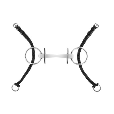 Nylon gag bit Equestro Zwart