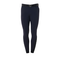 Broek met volledige grip voor heren in technisch stof Equestro Zwart Broek met volledige grip voor heren in technisch stof Equestro Zwart