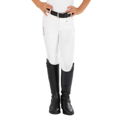 Kasumi kinderbroek van stretchmateriaal Equestro Wit