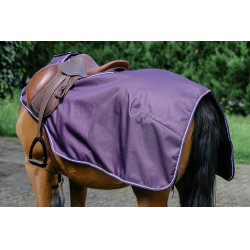 Zadeldeken Equithème Tyrex 600D Fleece Pruim Violet