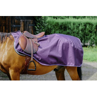 Zadeldeken Equithème Tyrex 600D Fleece Pruim Violet