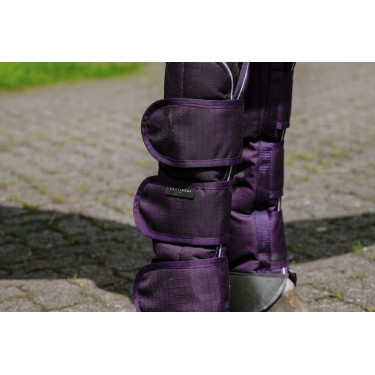 Transportbeschermers Equithème Tyrex 600D Pruim Violet