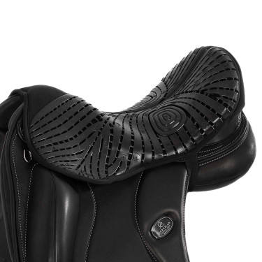 Gel zadelbeschermer Air Plus voor dressuur met 10mm buitenlaag gel Acavallo Zwart Gel zadelbeschermer Air Plus voor dressuur met 10mm buitenlaag gel Acavallo Zwart