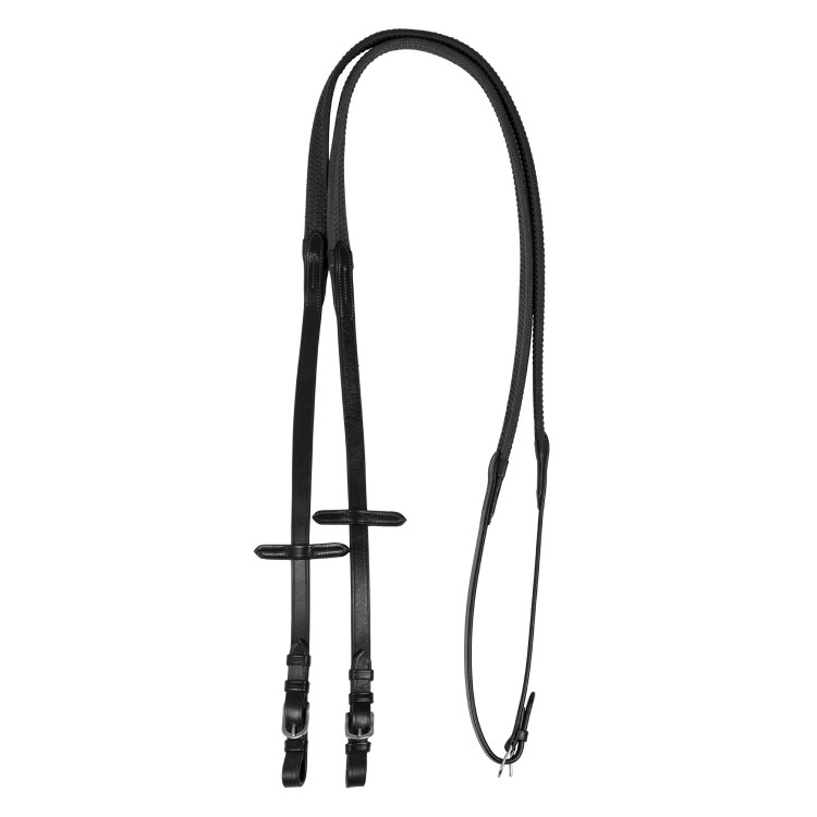 Lederen en rubberen teugels Kris 5/8" Acavallo
