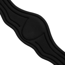 Anatomische singel van leer met geperst en gevoerd neopreen Equestro Anatomische singel van leer met geperst en gevoerd neopreen Equestro