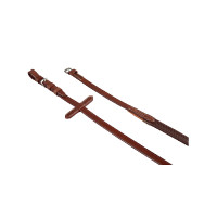 Lederen en rubberen teugels Pascal Equestro Zwart Lederen en rubberen teugels Pascal Equestro Zwart