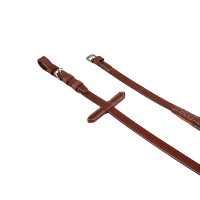 Lederen en rubberen teugels Pascal Equestro Cognac Bruin Lederen en rubberen teugels Pascal Equestro Cognac Bruin