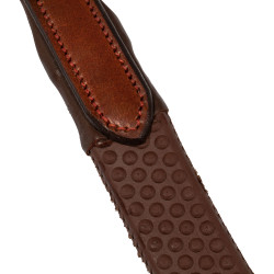 Lederen en rubberen teugels Kris 5/8" Acavallo Cognac Bruin