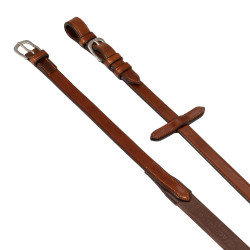 RĂȘnes en cuir avec grip en caoutchouc 5/8" Acavallo Cognac RĂȘnes en cuir avec grip en caoutchouc 5/8" Acavallo Cognac
