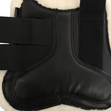 Eco-lederen peesbeschermers met dubbele klittenband Acavallo Eco-lederen peesbeschermers met dubbele klittenband Acavallo