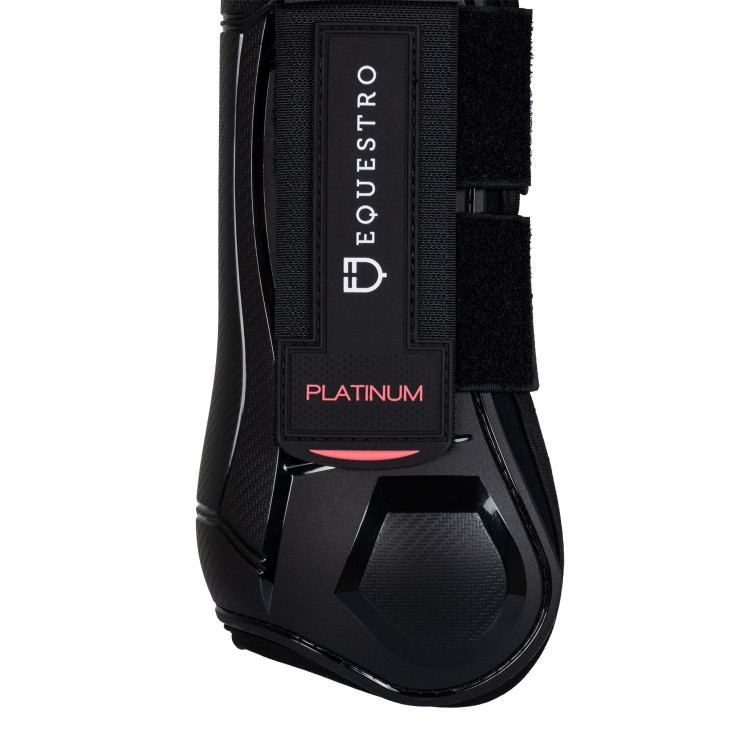 Anatomisch gevormde peesbeschermers met dubbele klittenbandsluiting Platinum Equestro Anatomisch gevormde peesbeschermers met dubbele klittenbandsluiting Platinum Equestro