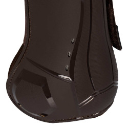 Anatomisch gevormde peesbeschermers met dubbele klittenbandsluiting Platinum Equestro Bruin