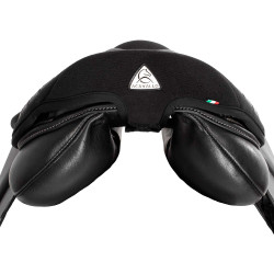 Gel zadelbeschermer Air Plus voor springen met 10mm buitenste gel Acavallo Zwart