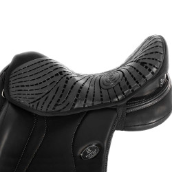 Gel zadelbeschermer Air Plus voor dressuur met 10mm buitenlaag gel Acavallo Zwart Gel zadelbeschermer Air Plus voor dressuur met 10mm buitenlaag gel Acavallo Zwart