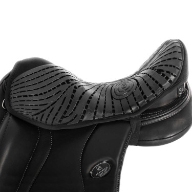 Gel zadelbeschermer Air Plus voor dressuur met 10mm buitenlaag gel Acavallo Zwart Gel zadelbeschermer Air Plus voor dressuur met 10mm buitenlaag gel Acavallo Zwart