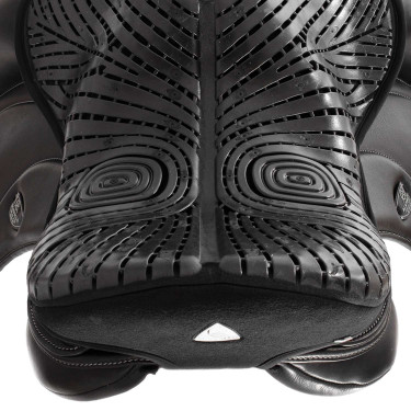 Gel zadelbeschermer Air Plus voor dressuur met 10mm buitenlaag gel Acavallo Zwart Gel zadelbeschermer Air Plus voor dressuur met 10mm buitenlaag gel Acavallo Zwart