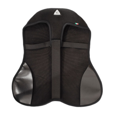 Gel zadelbeschermer Air Plus voor dressuur met 10mm buitenlaag gel Acavallo Zwart Gel zadelbeschermer Air Plus voor dressuur met 10mm buitenlaag gel Acavallo Zwart